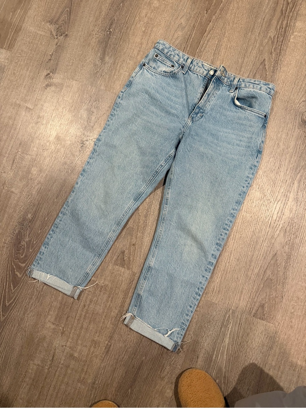 Topshop Light Blue Boyfriend Jeans